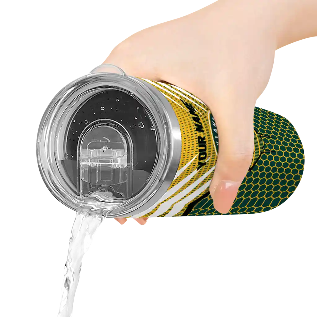 personalized oakland athletics chevron stripes green skinny tumbler latest model.webp personalized oakland athletics chevron stripes green skinny tumbler latest model.webp