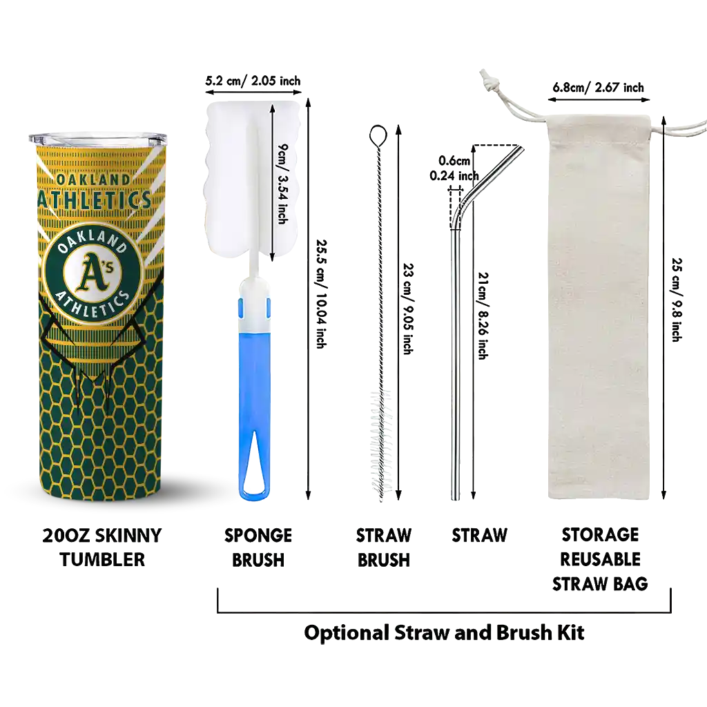 personalized oakland athletics chevron stripes green skinny tumbler new arrival.webp personalized oakland athletics chevron stripes green skinny tumbler new arrival.webp