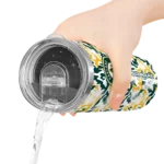 personalized oakland athletics claw marks green white skinny tumbler best selling.webp