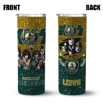 personalized oakland athletics kiss band gold skinny tumbler best selling.webp