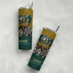 personalized oakland athletics kiss band gold skinny tumbler best selling.webp