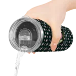 personalized oakland athletics yoda cozy green black skinny tumbler best selling.webp