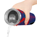 personalized philadelphia phillies camo texture blue skinny tumbler best selling.webp