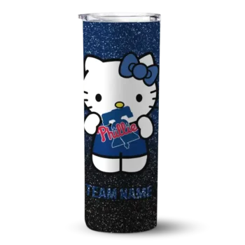 personalized philadelphia phillies hello kitty blue black skinny tumbler best selling.webp