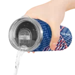 personalized philadelphia phillies monogram burst blue white skinny tumbler best selling.webp