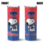 personalized philadelphia phillies snoopy attitude blue skinny tumbler best selling.webp