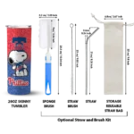 personalized philadelphia phillies snoopy attitude blue skinny tumbler best selling.webp