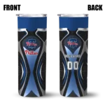 personalized philadelphia phillies superman emblem blue black skinny tumbler best selling.webp