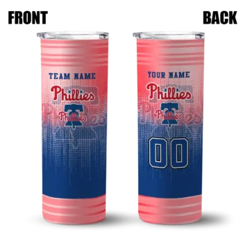 personalized philadelphia phillies swirl texture blue skinny tumbler fashion forward.webp