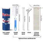 personalized philadelphia phillies torn band blue white skinny tumbler best selling.webp
