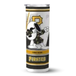 personalized pittsburgh pirates snoopy dog black white skinny tumbler best selling.webp