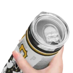 personalized pittsburgh pirates snoopy dog black white skinny tumbler best selling.webp