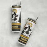 personalized pittsburgh pirates snoopy dog black white skinny tumbler best selling.webp