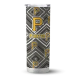 personalized pittsburgh pirates zipper leopard black skinny tumbler best selling.webp