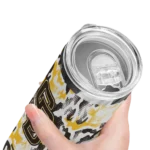 personalized san diego padres claw marks brown white skinny tumbler best selling.webp