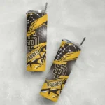 personalized san diego padres helmet clash brown skinny tumbler best selling.webp