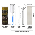 personalized san diego padres kiss band gold skinny tumbler best selling 1.webp