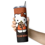 personalized san francisco giants hello kitty orange black skinny tumbler best selling.webp