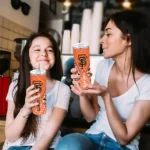 personalized san francisco giants monogram burst orange white skinny tumbler best selling.webp