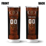 personalized san francisco giants stacked diamond orange skinny tumbler best selling.webp