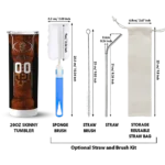 personalized san francisco giants stacked diamond orange skinny tumbler best selling.webp