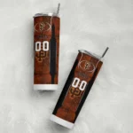 personalized san francisco giants stacked diamond orange skinny tumbler best selling.webp