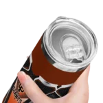 personalized san francisco giants superman emblem orange black skinny tumbler best selling.webp