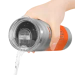 personalized san francisco giants swirl texture orange skinny tumbler best selling.webp