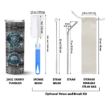 personalized seattle mariners chevron v navy blue gray skinny tumbler best selling.webp