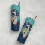 personalized seattle mariners sparkle lips navy blue skinny tumbler best selling.webp