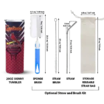 personalized st louis cardinals chevron stripes red skinny tumbler best selling.webp