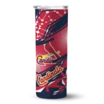 personalized st louis cardinals helmet clash red skinny tumbler best selling.webp