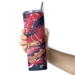 personalized st louis cardinals helmet clash red skinny tumbler best selling.webp