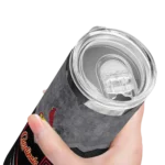 personalized st louis cardinals hexagon honeycomb red black skinny tumbler best selling.webp