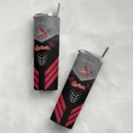 personalized st louis cardinals hexagon honeycomb red black skinny tumbler best selling.webp