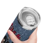 personalized st louis cardinals kiss band navy skinny tumbler best selling.webp