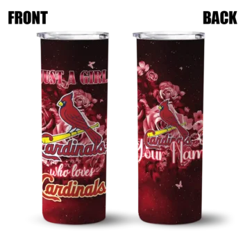 personalized st louis cardinals rose romance red black skinny tumbler fashion forward.webp
