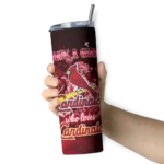 personalized st louis cardinals rose romance red black skinny tumbler best selling.webp