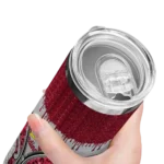 personalized st louis cardinals sparkle drip red skinny tumbler best selling.webp