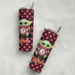 personalized st louis cardinals yoda cozy red black skinny tumbler best selling.webp