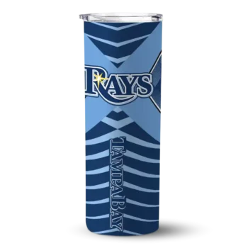personalized tampa bay rays camo texture navy skinny tumbler best selling.webp