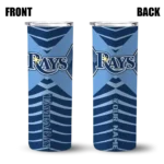 personalized tampa bay rays camo texture navy skinny tumbler best selling.webp