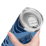 personalized tampa bay rays camo texture navy skinny tumbler best selling.webp