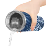 personalized tampa bay rays monogram burst navy white skinny tumbler best selling.webp