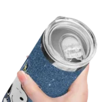 personalized tampa bay rays snoopy attitude navy skinny tumbler best selling.webp