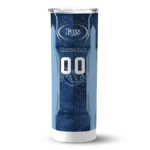 personalized tampa bay rays stacked diamond navy skinny tumbler best selling.webp