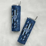 personalized tampa bay rays star pop navy black skinny tumbler best selling.webp