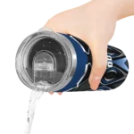 personalized tampa bay rays superman emblem navy black skinny tumbler best selling.webp