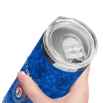 personalized texas rangers starburst tiles blue skinny tumbler best selling.webp