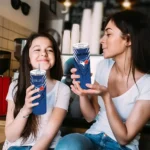 personalized toronto blue jays chevron stripes blue skinny tumbler best selling.webp